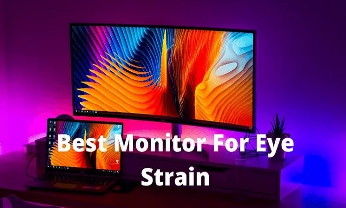 large touch screen monitors and eye strain