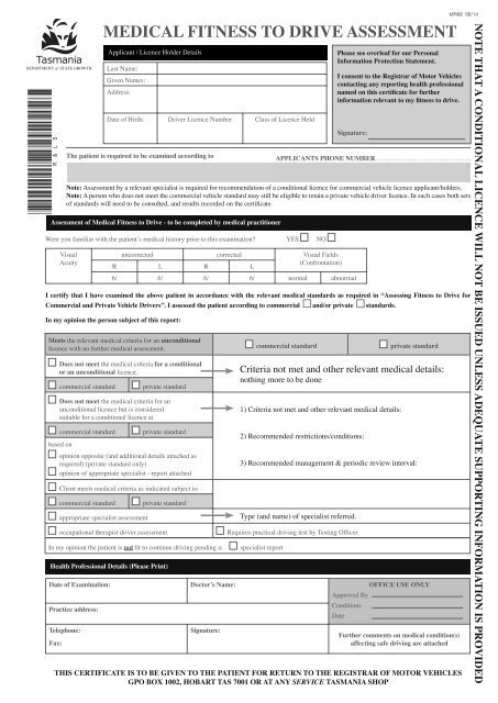 What is a Fitness to Drive Medical Assessment?
