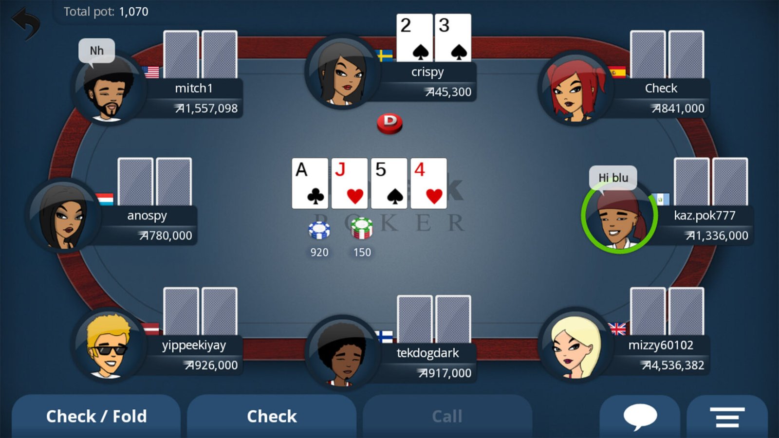 How to create best poker app with a simple UI