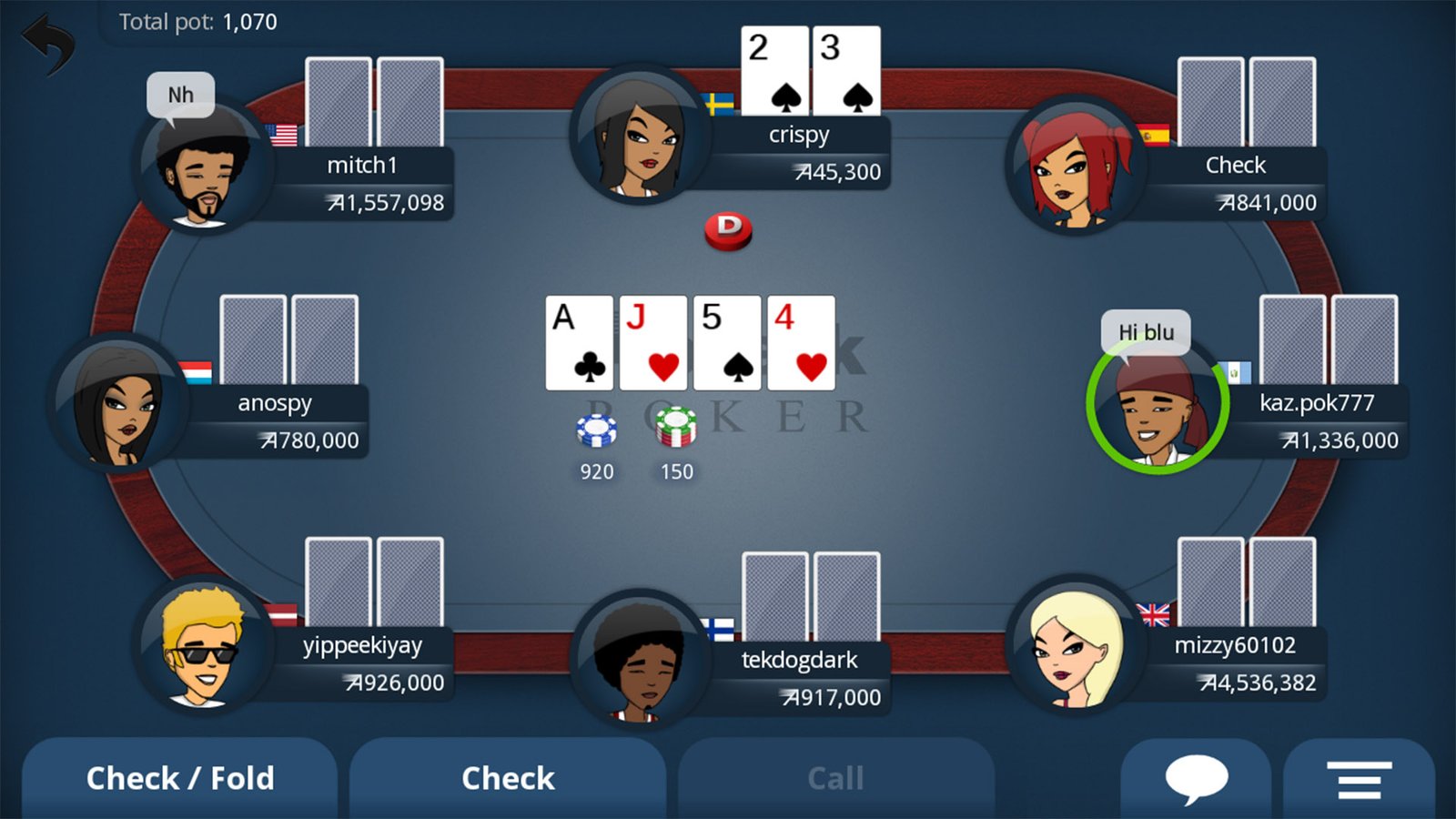 How to create best poker app with a simple UI