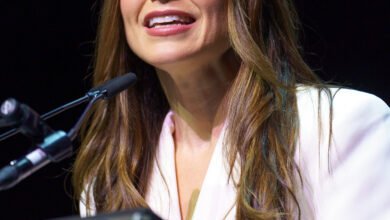 Sophia Bush speaking at South by Southwest in 2024.